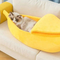 Thumbnail for Peeled Banana Cat Bed - KittyNook