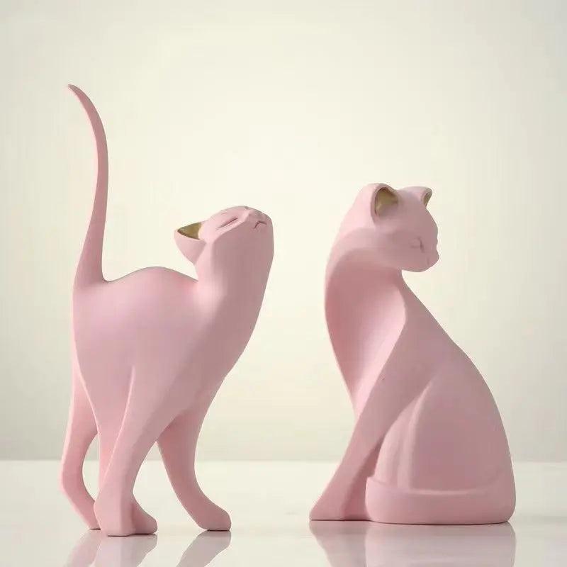 Poised Purrfect Resin Cat Statue Figurines KittyNook Cat Company   