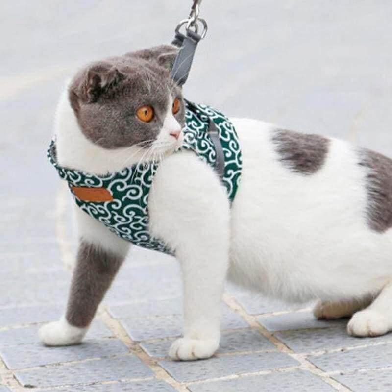 Premium Japanese Style Escape-Proof Best Cat Harness Cat Collars & Harnesses kittynook   