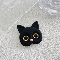 Thumbnail for Purr Pop Phone Grip Electronics Accessories KittyNook Cat Company Black Cat - Amber Eyes  