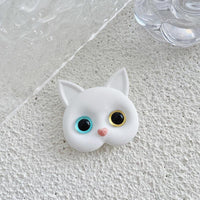 Thumbnail for Purr Pop Phone Grip Electronics Accessories KittyNook Cat Company White Cat - Odd Eyes  