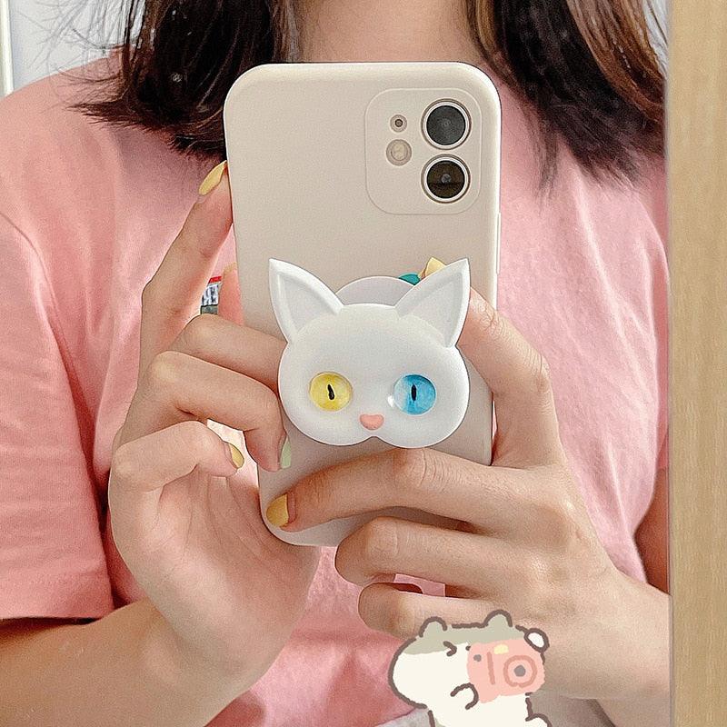 Purr Pop Phone Grip Electronics Accessories KittyNook Cat Company   