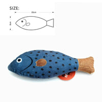 Thumbnail for Purrfect Catch Catnip Fish Cat Toy Cat Toys KittyNook Cat Company Dotted Blue and Yellow Flat Fish  