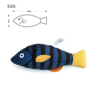 Thumbnail for Purrfect Catch Catnip Fish Cat Toy Cat Toys KittyNook Cat Company Blue and Yellow Flat Fish  