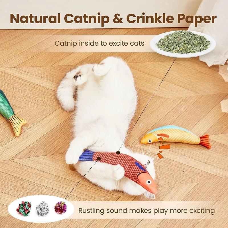 Purrfect Catch Catnip Fish Cat Toy Cat Toys KittyNook Cat Company   