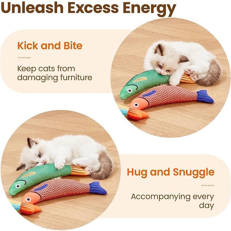 Purrfect Catch Catnip Fish Cat Toy Cat Toys KittyNook Cat Company   