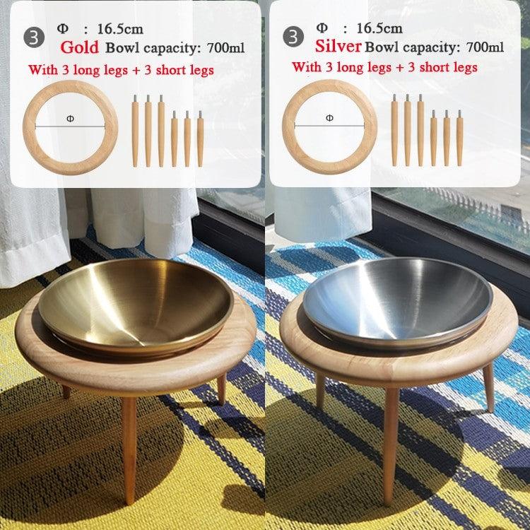 Purrfect Heights Stainless Steel Elevated Cat Bowl Pet Bowls, Feeders & Waterers KittyNook Cat Company   