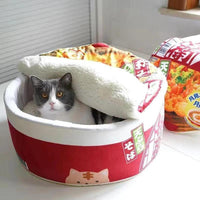 Thumbnail for Ramen Noodles Pet Bed - KittyNook