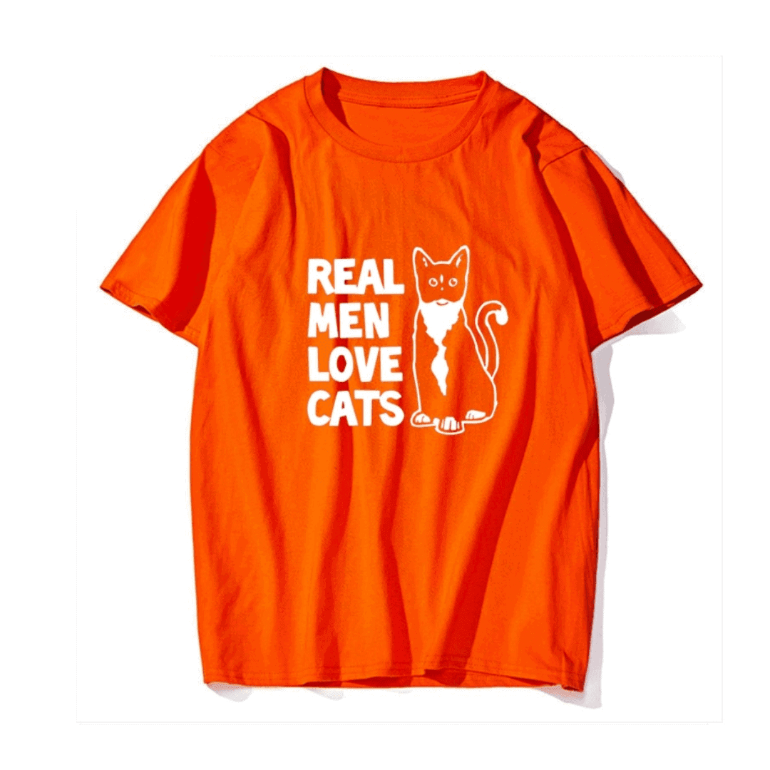 Real Men Love Cats Tee - KittyNook