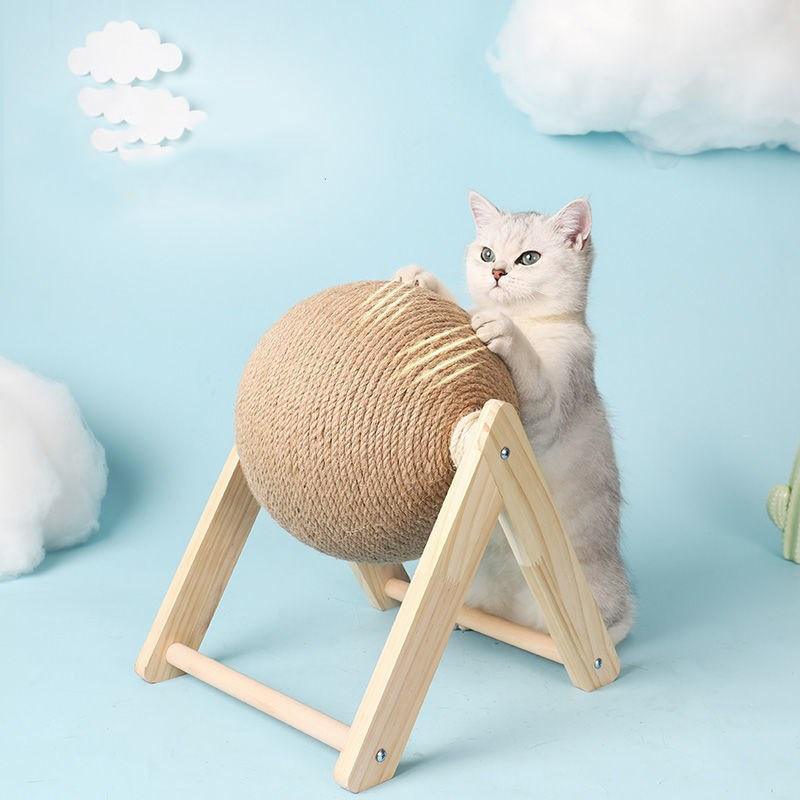 Sasa Sisal Rope Ball Cat Toys KittyNook Cat Company   