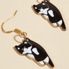 Load image into Gallery viewer, Scruffy Kittens Teardrop Earrings - KittyNook Cat Company