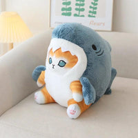 Thumbnail for Shark Cat Doll Stuffed Animals KittyNook Cat Company Ginger Shark Cat 20 cm 