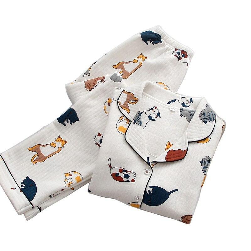 Sleepy Cats Thick Cat Pajamas - KittyNook Cat Company