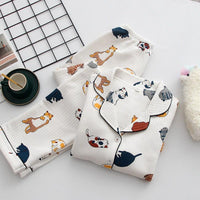 Thumbnail for Sleepy Cats Thick Cat Pajamas - KittyNook Cat Company