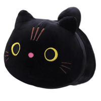 Thumbnail for Smooches The Black Cat Plushie - KittyNook Cat Company