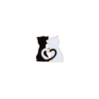 Thumbnail for So Kawaii! Cartoon Enamel Cat Pins Apparel & Accessories KittyNook Couple Cat  