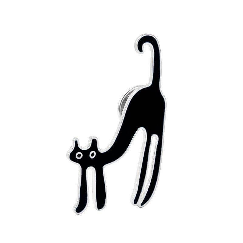 So Kawaii! Cartoon Enamel Cat Pins Apparel & Accessories KittyNook Long cat  