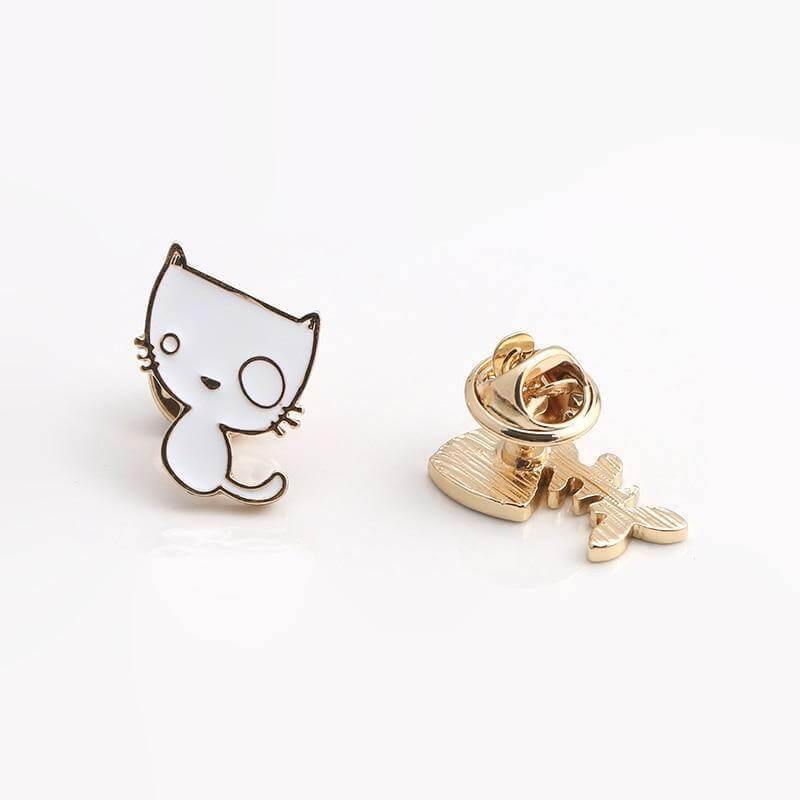 So Kawaii! Cartoon Enamel Cat Pins Apparel & Accessories KittyNook   