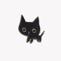 Thumbnail for So Kawaii! Cartoon Enamel Cat Pins Apparel & Accessories KittyNook Black Kitten  