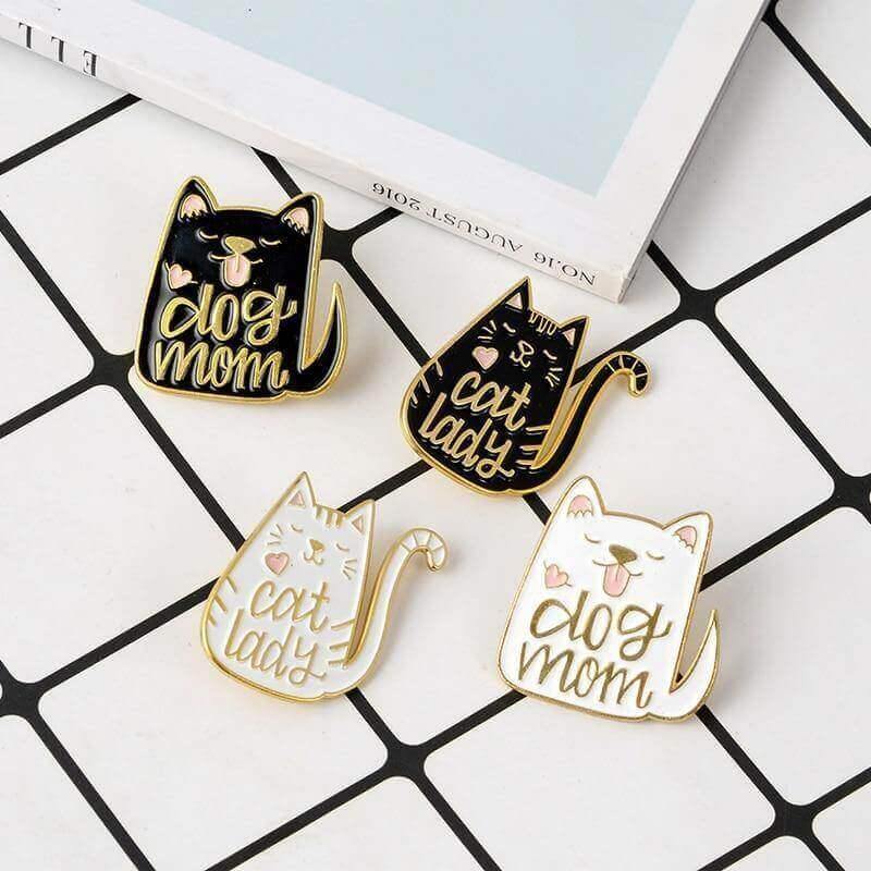 So Kawaii! Cat Lady and Dog Mom Pins Apparel & Accessories KittyNook   