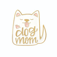 Thumbnail for So Kawaii! Cat Lady and Dog Mom Pins Apparel & Accessories KittyNook Dog Mom White  