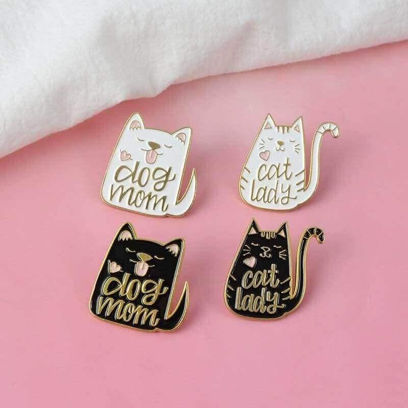 So Kawaii! Cat Lady and Dog Mom Pins Apparel & Accessories KittyNook   