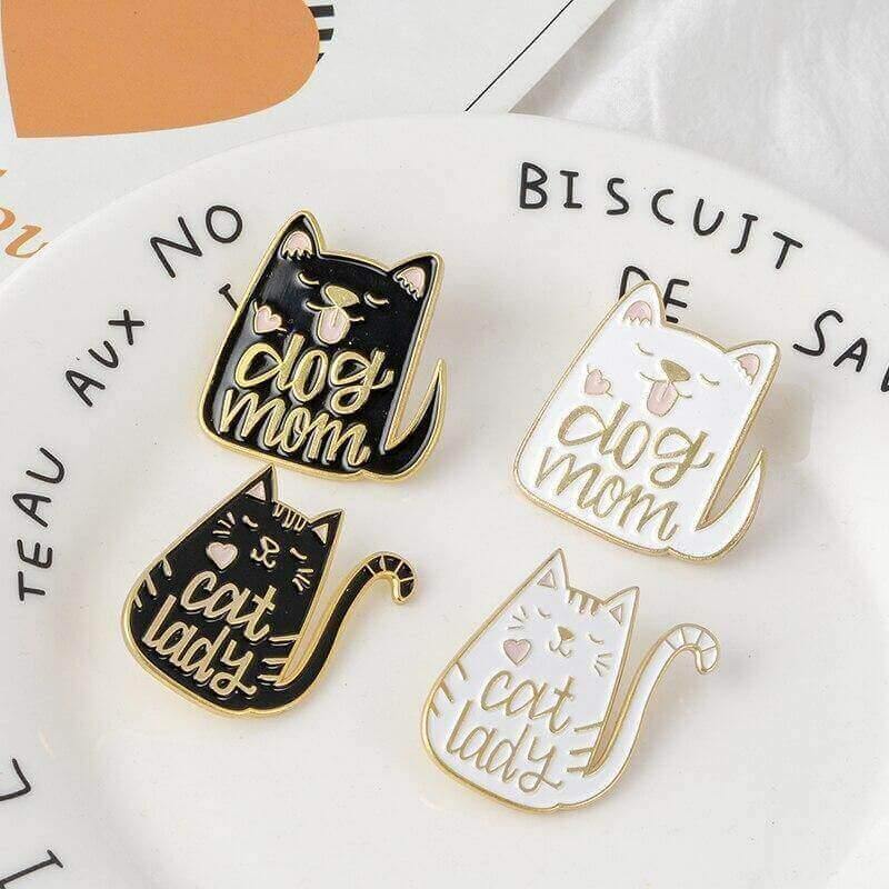 So Kawaii! Cat Lady and Dog Mom Pins Apparel & Accessories KittyNook   