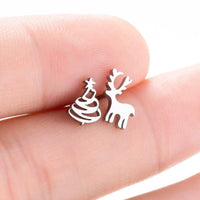 Thumbnail for So Kawaii! Dainty Stainless Steel Cat Earrings (Plus Holiday Designs) - KittyNook