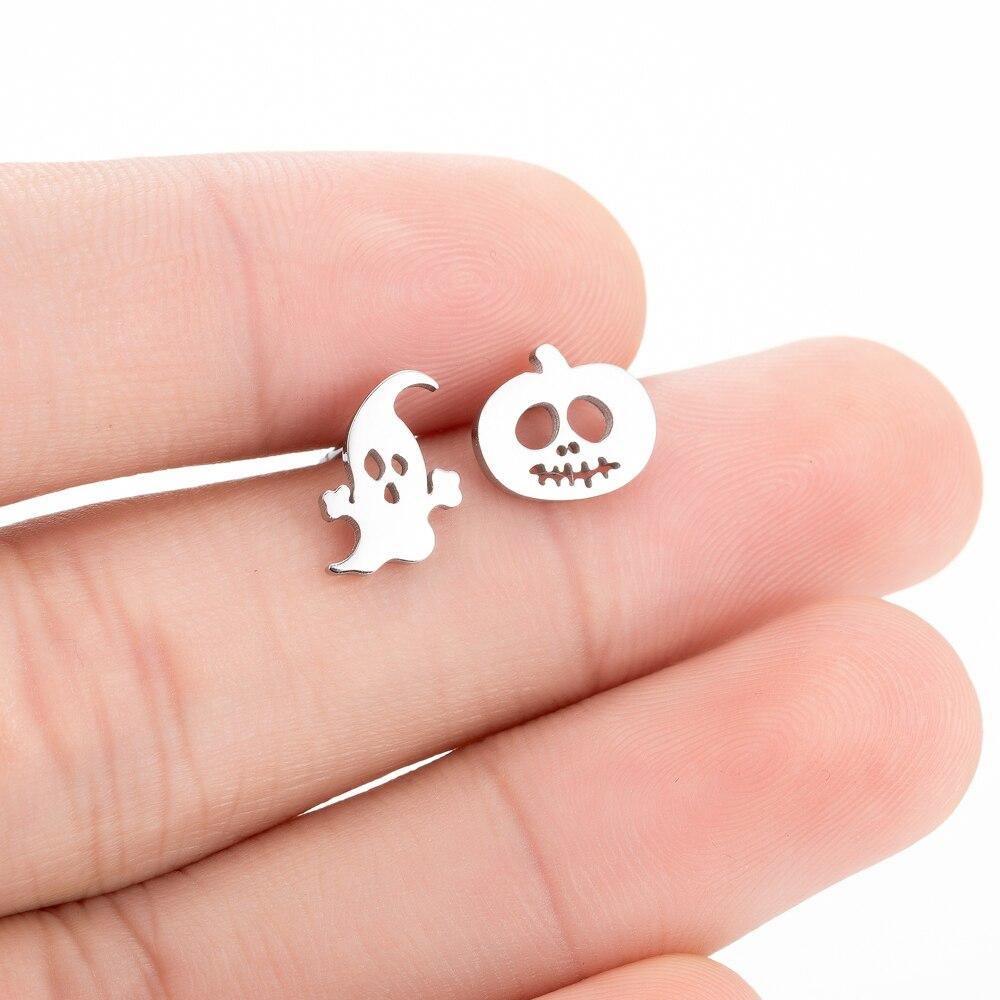 So Kawaii! Dainty Cat Earrings For Women Earrings KittyNook Spooky Earrings Gold 