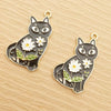 Load image into Gallery viewer, So Kawaii! Flower Cat Enamel Charms (Set of 10) - KittyNook