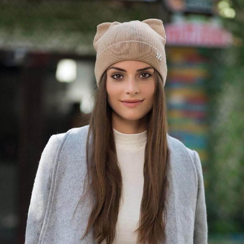 So Kawaii! Knitted Cat Ears Beanie - KittyNook