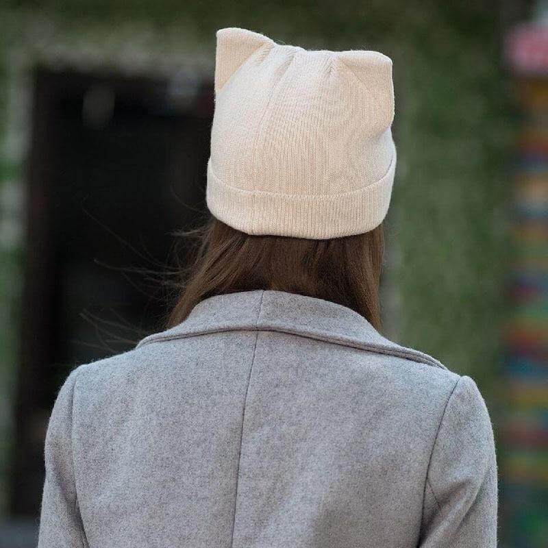 So Kawaii! Knitted Cat Ears Beanie - KittyNook