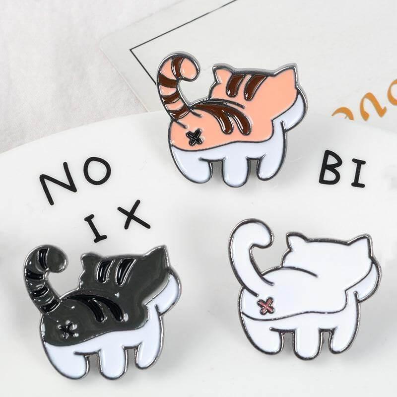 So Kawaii! Shake Your Behind Cat Pins Apparel & Accessories KittyNook The Kindle (3 Pins)  