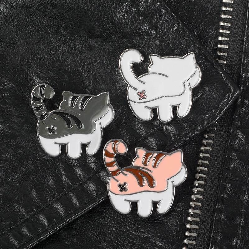 So Kawaii! Shake Your Behind Cat Pins Apparel & Accessories KittyNook   