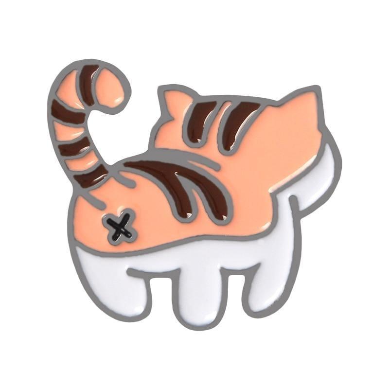 So Kawaii! Shake Your Behind Cat Pins Apparel & Accessories KittyNook Orange Tabby  