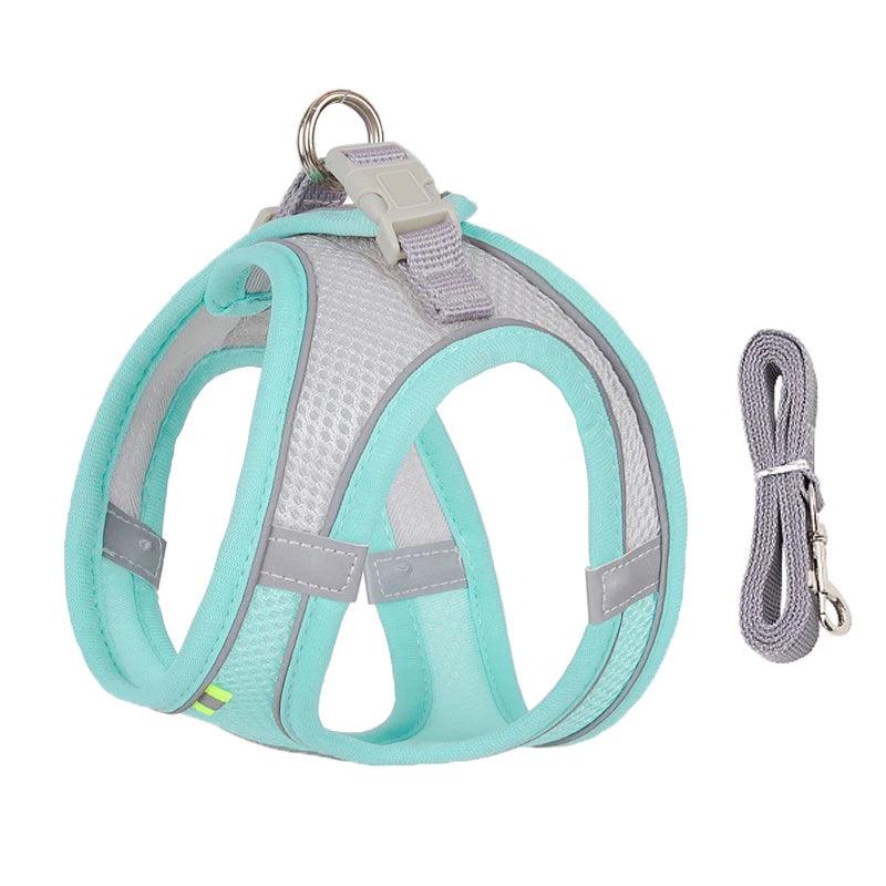 Sofy Breathable Cat Harness and Leash Pet Collars & Harnesses KittyNook Cat Company Blue XS 