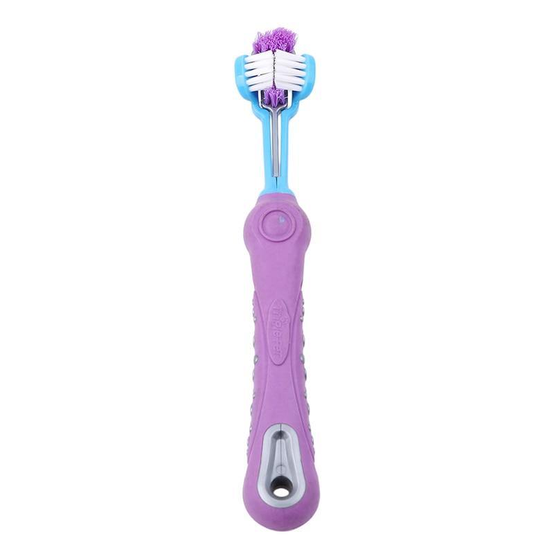 Squeaky-Clean Three Sided Pet Toothbrush - KittyNook