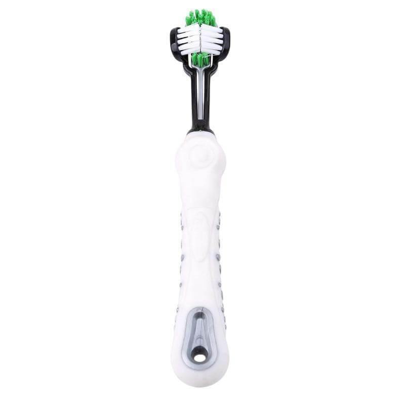 Squeaky-Clean Three Sided Pet Toothbrush Pet Supplies KittyNook   