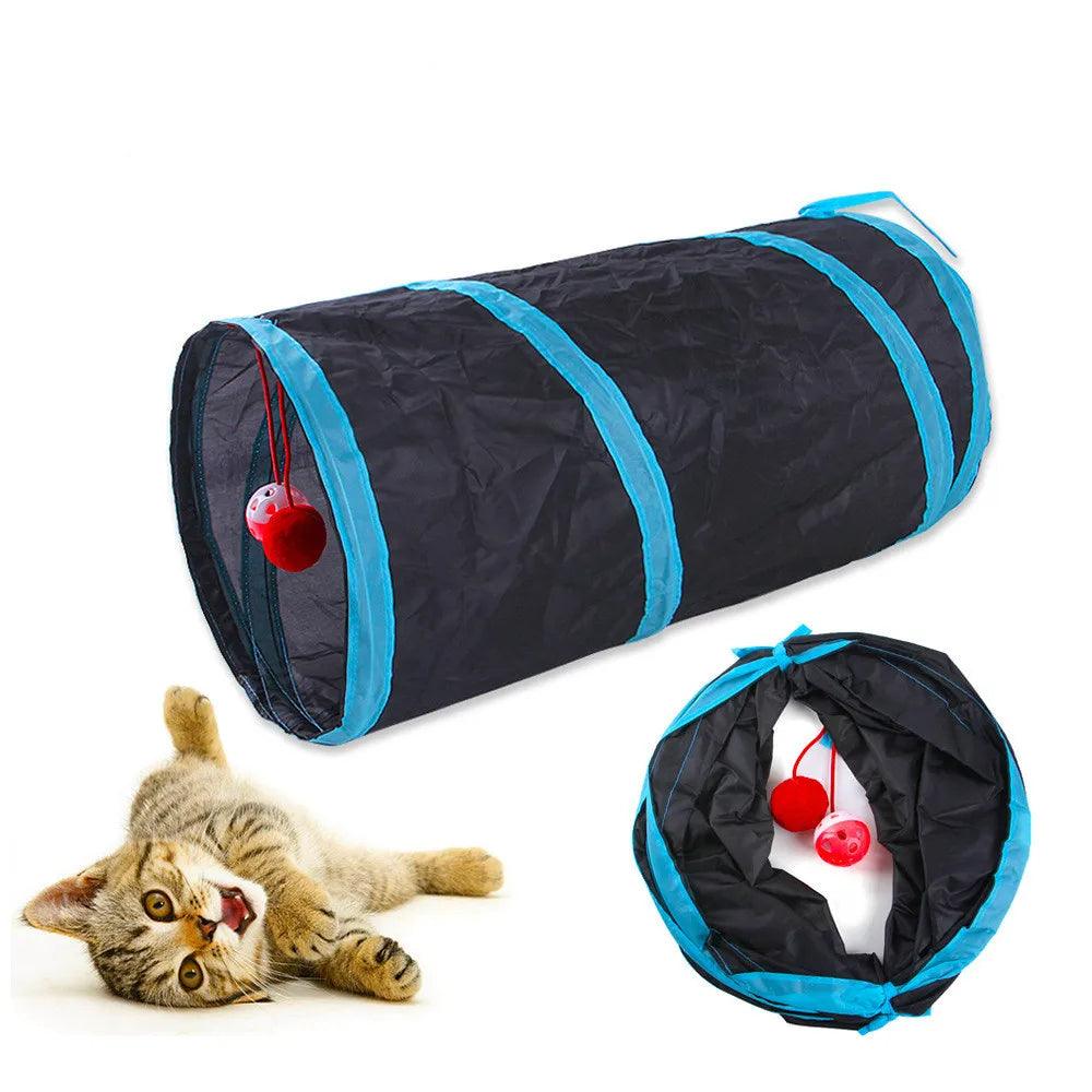 Subway Fun Foldable Cat Tunnel Toy Cat Toys KittyNook   