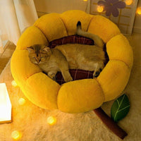 Thumbnail for Sunflower Fancy Cat Bed - KittyNook Cat Company