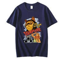 Thumbnail for The Return of Vampurr Cat T-Shirt T-Shirt KittyNook Cat Company Navy Blue XS 