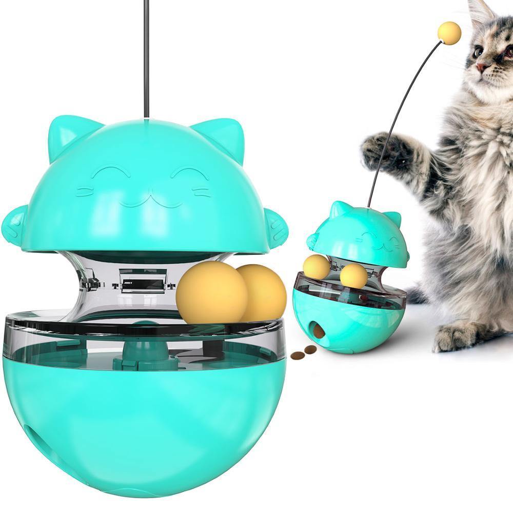 Tumbling Top Slow Feeder Toy - KittyNook