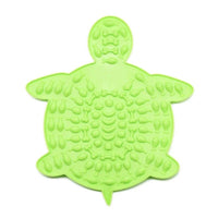 Thumbnail for Turtle Treats Silicone Lick Mat Pet Bowls, Feeders & Waterers KittyNook Cat Company Green  