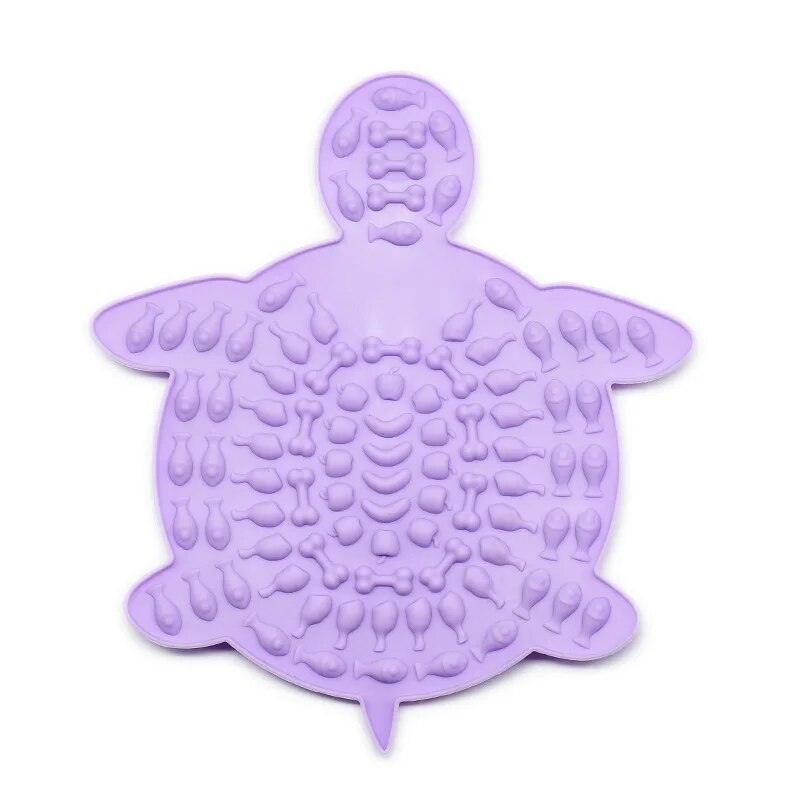 Turtle Treats Silicone Lick Mat Pet Bowls, Feeders & Waterers KittyNook Cat Company Lilac  