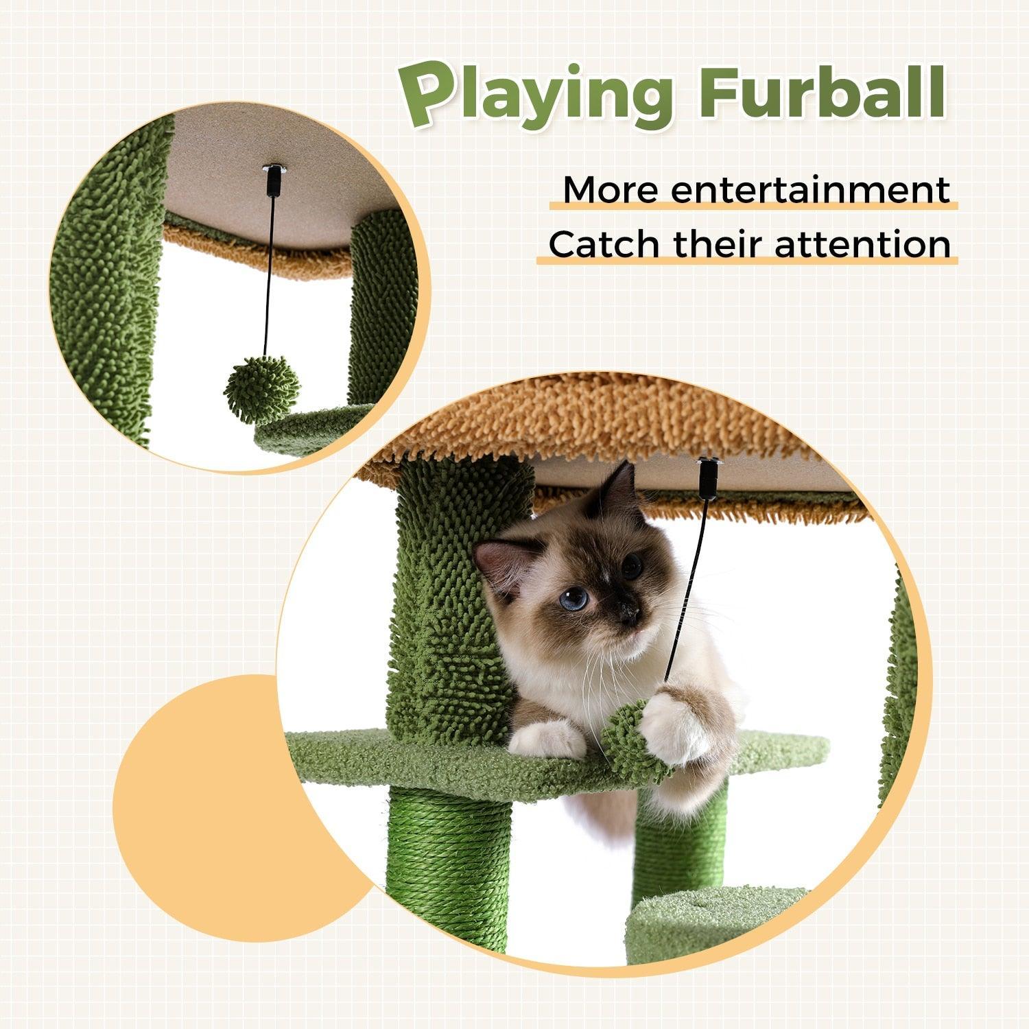 Urban Jungle Cactus Cat Tree - KittyNook Cat Company