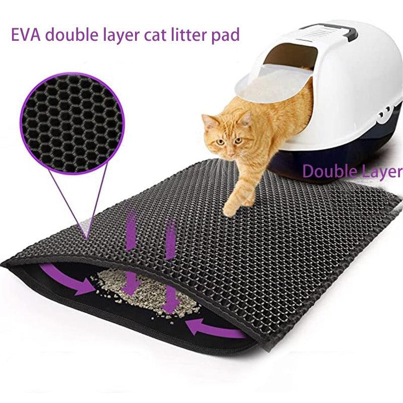 Waterproof Cat Litter Mat Cat Litter Box Mats kittynook   