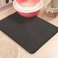 Thumbnail for Waterproof Cat Litter Mat Cat Litter Box Mats kittynook Gray XS 