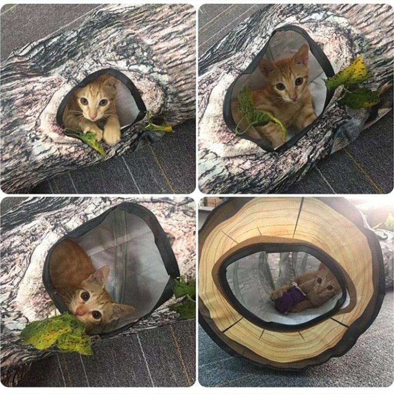 Whiskerwood Foldable Cat Tunnel - KittyNook Cat Company