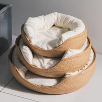 Thumbnail for Woven Bamboo Cat Bed - KittyNook Cat Company