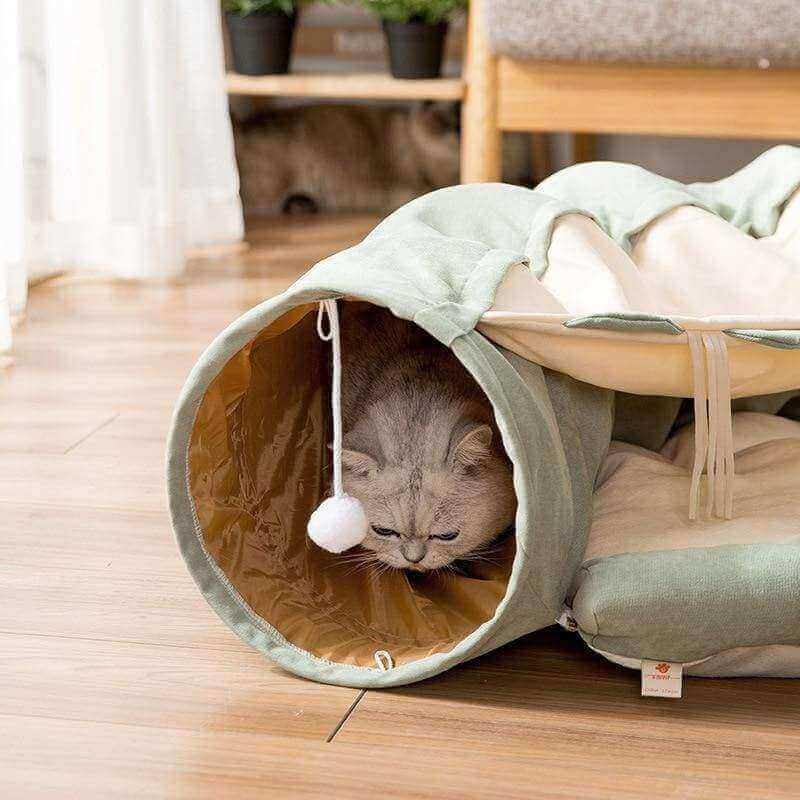Zoom-Cat! Interactive Tunnel Bed - KittyNook
